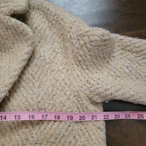 Ottod'Ame Red Stripe Blanket Coat Womens 6 Cozy Wool Vintage Winter Old Money - Picture 7 of 8